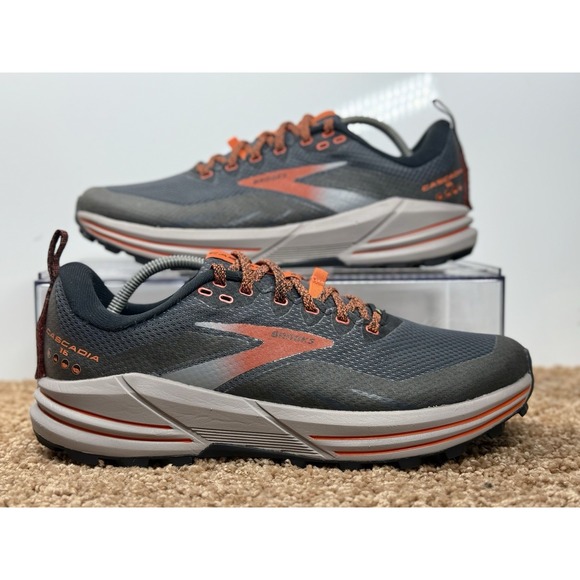 Brooks Other - Brooks Cascadia 16 GTX GoreTex Gray Trail Running Shoes Sneakers Mens Size 8 D